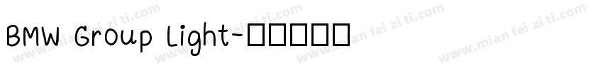 BMW Group Light字体转换